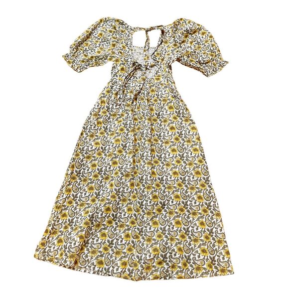 Shopbop Rahi Women Floral Milkmaid Midi Dress Size S Bloomcore Cottagecore NEW